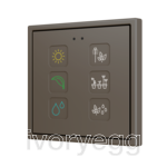 Tecla RGB 70 X6. PC-ABS Capacitive push button 70x70 - 6 buttons - Custom