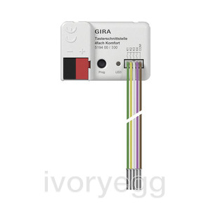 Push Button interface, 4-gang Comfort for KNX