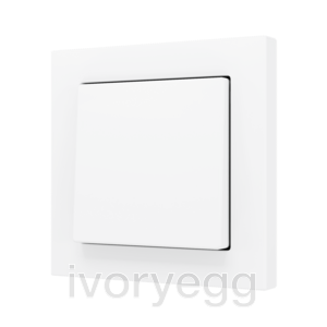 ZS55. Cover for Simple KNX Soft push button 55x55 mm. Tilt up&down - Matt White