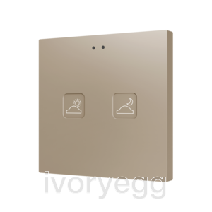 Tecla RGB 2. PC-ABS Capacitive push button - 2 buttons - Custom
