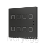 Tecla 8. PC-ABS Capacitive push button - 8 buttons - Anthracite