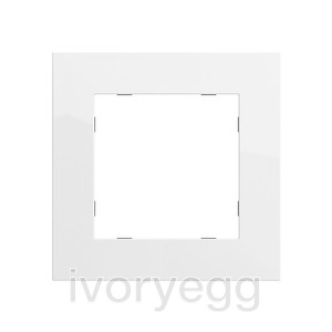 Mounting frame System 70 pure white glossy