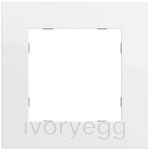 Mounting frame System 70 pure white glossy