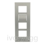 Welcome Video Outdoor Station frame, size 1/4, Stainless Steel