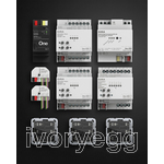 Smart Home in a Box - Essential Gira Equipment with Binary Inputs & Pushbutton Sensor 4 55 Keypads.