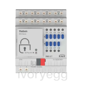 KNX 8-way switching or 4-way blind actuator MIX2