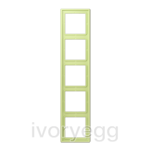 Le Corbusier LS range 5-gang frame LC32053 vert jaune clair