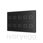 Tecla RGB XL 10. PC-ABS Capacitive push button - 10 buttons - Anthracite