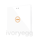 Flat RGB 1. Glass capacitive push button - 1 button - Custom
