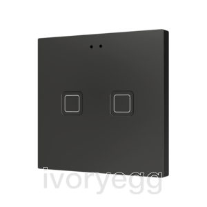 Tecla RGB 2. PC-ABS Capacitive push button - 2 buttons - Anthracite