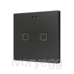 Tecla RGB 2. PC-ABS Capacitive push button - 2 buttons - Anthracite