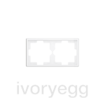 ZS70. 2-gang Frame - White