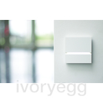 Via Walkway Light Front - satin white