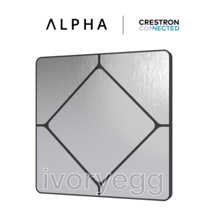 TAP-5 ALPHA Touch Switch - Cresnet, Brushed Nickel