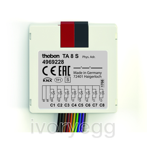 KNX Universal Input, 8-way key interface