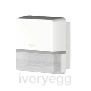 Passive infra-red motion detector for wall installation - white