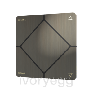 TAP-5 ORE Touch Switch - Volt Free (Dry Contact) - Lutron - QSE-CI-WCI, Brushed Jordan Bronze, Engraved