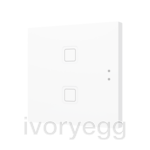 Tecla 2. PC-ABS Capacitive push button - 2 buttons - White
