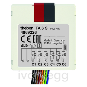 KNX Universal Input, 6-way key interface