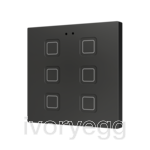 Tecla RGB 6. PC-ABS Capacitive push button - 6 buttons - Anthracite