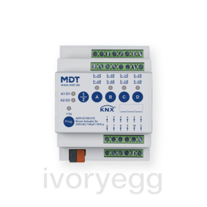 KNX Room Actuator 8-channel, 10 inputs, 4SU, MDRC, 16 A, 140 µF, Secure