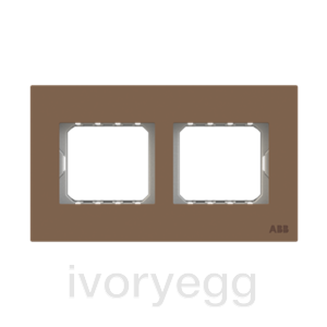 Millenium Frame 2-gang Mocha Brown