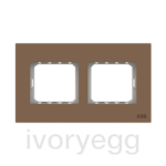 Millenium Frame 2-gang Mocha Brown