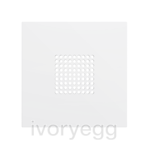 ZS70. RingBOX - KNX Doorbell cover 70X70 mm - Matt White