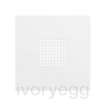 ZS70. RingBOX - KNX Doorbell cover 70X70 mm - Matt White