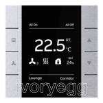 Yurika KNX sensor Room Temperature Controller, FM, Stainless Steel