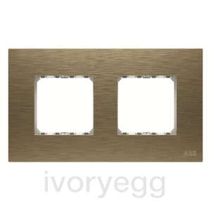 Frame 2-gang Antique Gold - Millenium