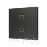 Tecla RGB 2. PC-ABS Capacitive push button - 2 buttons - Anthracite