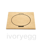 ARPI Tail IP64 Square Empty floor outlet - device not included - Brushed Brass