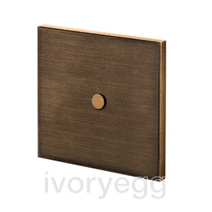 Pixel 2 button centre KNX Keypad - Bronze Antique