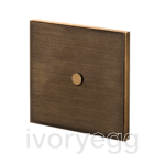 Pixel 2 button centre KNX Keypad - Bronze Antique