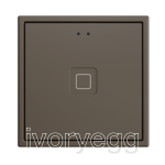 Tecla RGB 70 X1. PC-ABS Capacitive push button 70x70 - 1 button - Mocha