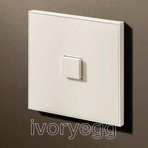 Select 1T 24V-250V push button - Matt White RAL9010