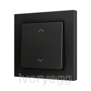 ZS55. Cover for Simple KNX Soft push button 55x55 mm. Tilt up&down - Shutter icon - Anthracite