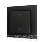 ZS55. Cover for Simple KNX Soft push button 55x55 mm. Tilt up&down - Shutter icon - Anthracite