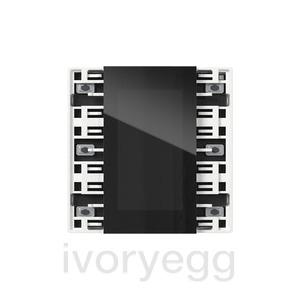KNX Pushbutton sensor 4.55 Plus, 1-gang/3-gang, white