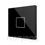 Flat RGB 1. Glass capacitive push button - 1 button - Anthracite