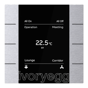 Yurika KNX sensor Control element 4/8-fold, FM, Stainless Steel