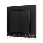 ZS55. Cover for Double KNX Soft push button 55x55 mm. Tilt up&down - Anthracite - Custom. Minimum 100 units per design