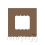 Millenium Frame 1-gang Mocha Brown