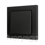 ZS55. Cover for Simple KNX Soft push button 55x55 mm. Tilt down - Anthracite - Custom. Minimum 100 units per design