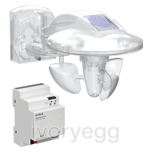 Weather sensor with weather control unit for KNX