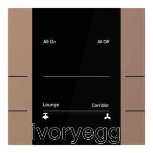 Yurika KNX sensor Control element 3/6-fold, FM, Mocha