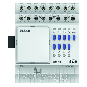 KNX 8-way switching actuator Extension Module MIX2
