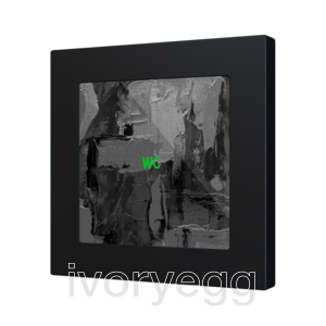 Flat RGB 55 X1. Glass capacitive push button 55x55 - 1 button - 360° Custom