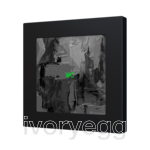 Flat RGB 55 X1. Glass capacitive push button 55x55 - 1 button - 360° Custom